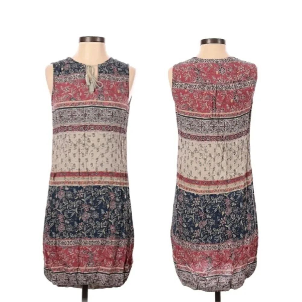 NWOT BeachLunchLounge Bohemian Multi Print Sleeveless Printed Dress S